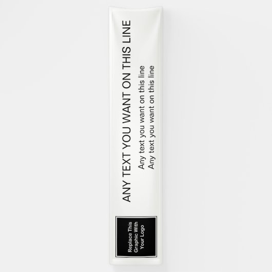 Modèle de bannière de logo de grande entreprise (Vertical)