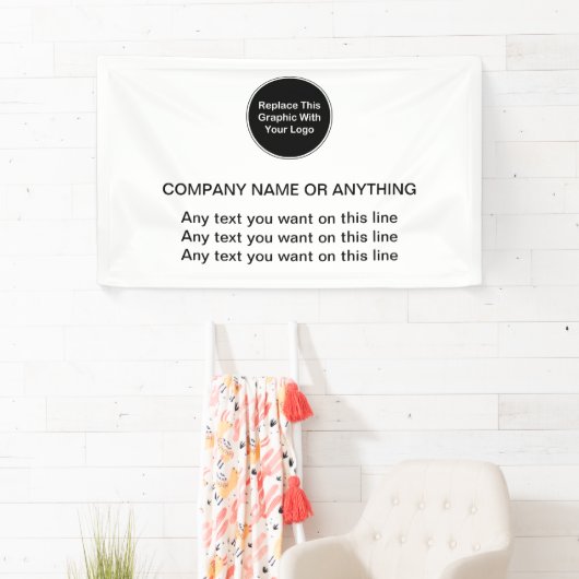 Modèle de bannière du logo de l'entreprise (En situation)