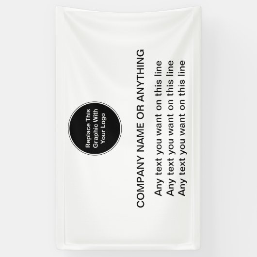 Modèle de bannière du logo de l'entreprise (Vertical)