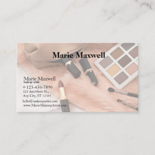 MODELE DE BASE CARTE DE VISITE ARTISTE MAQUILLEUSE