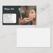 MODÈLE DE BASE CARTE DE VISITE MAKEUP ARTIST (Devant / Derrière)