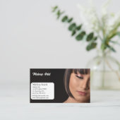 MODÈLE DE BASE CARTE DE VISITE MAKEUP ARTIST (Debout devant)