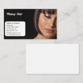 MODÈLE DE BASE CARTE DE VISITE MAKEUP ARTIST (Devant / Derrière)