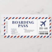 Modèle de billet cadeau de l'avion de carte d'emba (Devant)