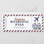 Modèle de billet cadeau de l'avion de carte d'emba (Devant)