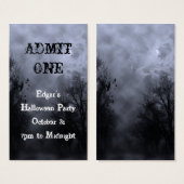 Modèle de billet de la fête du ciel hanté Hallowee (Devant & derrière)