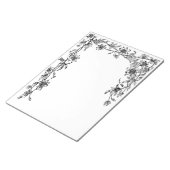 Modèle de bloc-notes à bordure de vigne florale (Incliné)