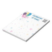 Modèle de bloc-notes Célébrer (Tourné)