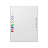 Modèle de bloc-notes d'entreprise avec logo d'entr (Tourné)