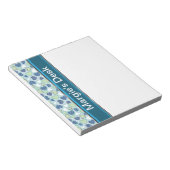 MODELE DE BLOC-NOTES PERSONNALISÉ FLEURI (Incliné)