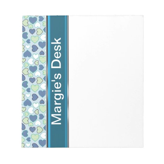 MODELE DE BLOC-NOTES PERSONNALISÉ FLEURI (Devant)