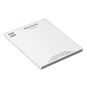 Modèle de bloc-notes personnalisé pour votre entre (Incliné)