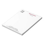 Modèle de bloc-notes personnalisé pour votre entre (Tourné)