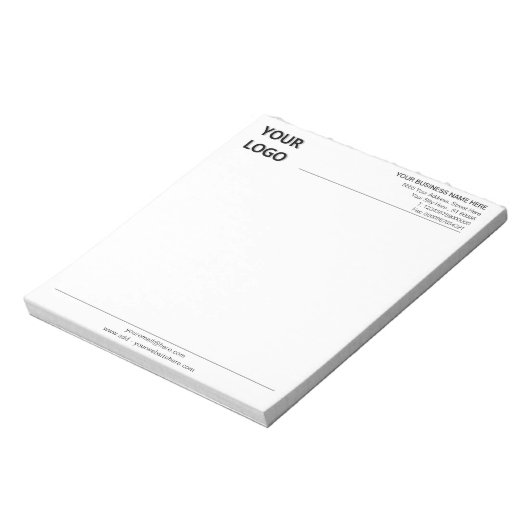 Modèle de bloc-notes pour votre entreprise de pape (Tourné)