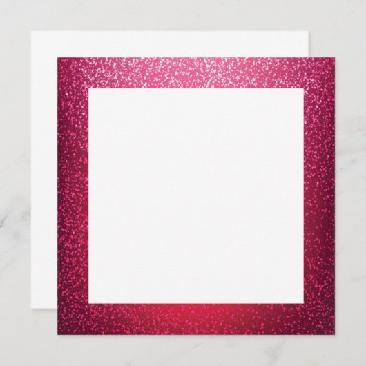 Modèle de bordure de parties scintillant rose (Devant / Derrière)