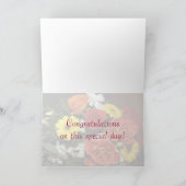 Modèle de bouquet de fleurs coloré félicitations (Intérieur)