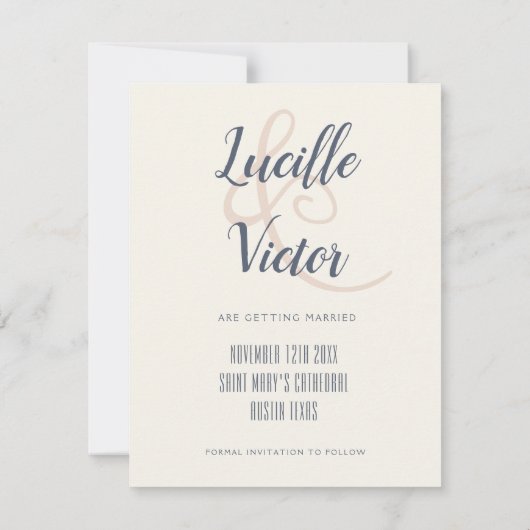 Modèle de bouquet pour réserver la date (Dos)