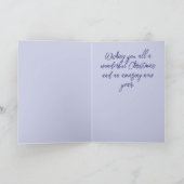 Modèle de branches de Noël Photo Bleu  (Intérieur)