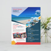 Modèle de brochure d'agence de voyages | Vacances (Debout devant)