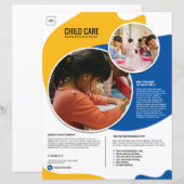 Modèle de brochure de garde d'enfants (Devant / Derrière)