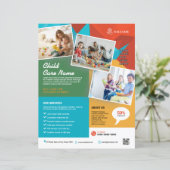 Modèle de brochure de garde d'enfants (Debout devant)