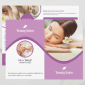 Modèle de brochure de salon de beauté et de spa (Devant / Derrière)