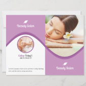 Modèle de brochure de salon de beauté et de spa (Devant)