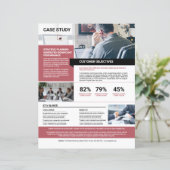 Modèle de brochure d'étude de cas (Debout devant)