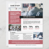 Modèle de brochure d'étude de cas (Devant)