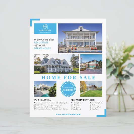 Modèle de brochure immobilière (Debout devant)