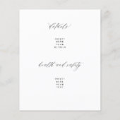 Modèle de budget invitation de mariage noir et bla (Dos)