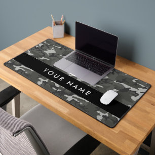Modèle de camouflage gris, Votre nom, Personnalise