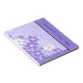 Modèle de Carnet floral violet tendance (Incliné)