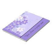 Modèle de Carnet floral violet tendance (Tourné)