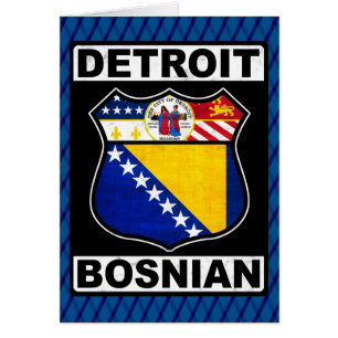 Modèle de carte bosniaque américain de Detroit