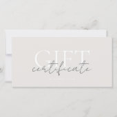 Modèle de carte cadeau imprimable facile à Customi (Devant)