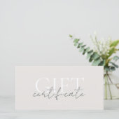 Modèle de carte cadeau imprimable facile à Customi (Debout devant)