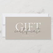 Modèle de carte cadeau imprimable facile à Customi (Devant)