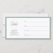 Modèle de carte cadeau imprimable facile à Customi (Dos)