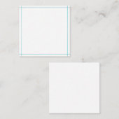 Modèle de carte carré (Devant / Derrière)