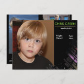 Modèle de carte Comp Capture d'écran pour enfant (Devant / Derrière)