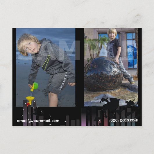 Modèle de carte Comp Capture d'écran pour enfant (Dos)