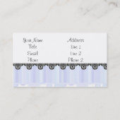 MODÈLE DE CARTE D'AFFAIRES BLEUE DESIGNER (Dos)