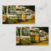 MODÈLE DE CARTE D'AFFAIRES BUS GRAVEYARD (Devant / Derrière)