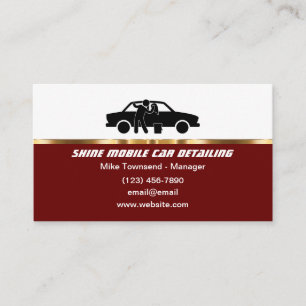 Modèle de carte d'affaires Classy Mobile