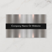 Modèle de carte d'affaires cool Metallic Look (Devant)