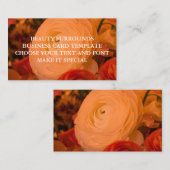 MODÈLE DE CARTE D'AFFAIRES DE BEAUTÉ ENVIRONNEMENT (Devant / Derrière)