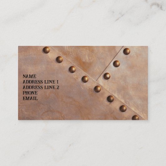 MODÈLE DE CARTE D'AFFAIRES DE CONSTRUCTION (Dos)