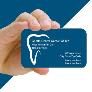 Modèle de carte d'affaires Dentist Office Tooth Sy