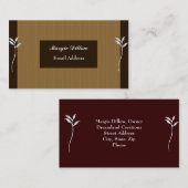 MODÈLE DE CARTE D'AFFAIRES DESIGNER (Devant / Derrière)